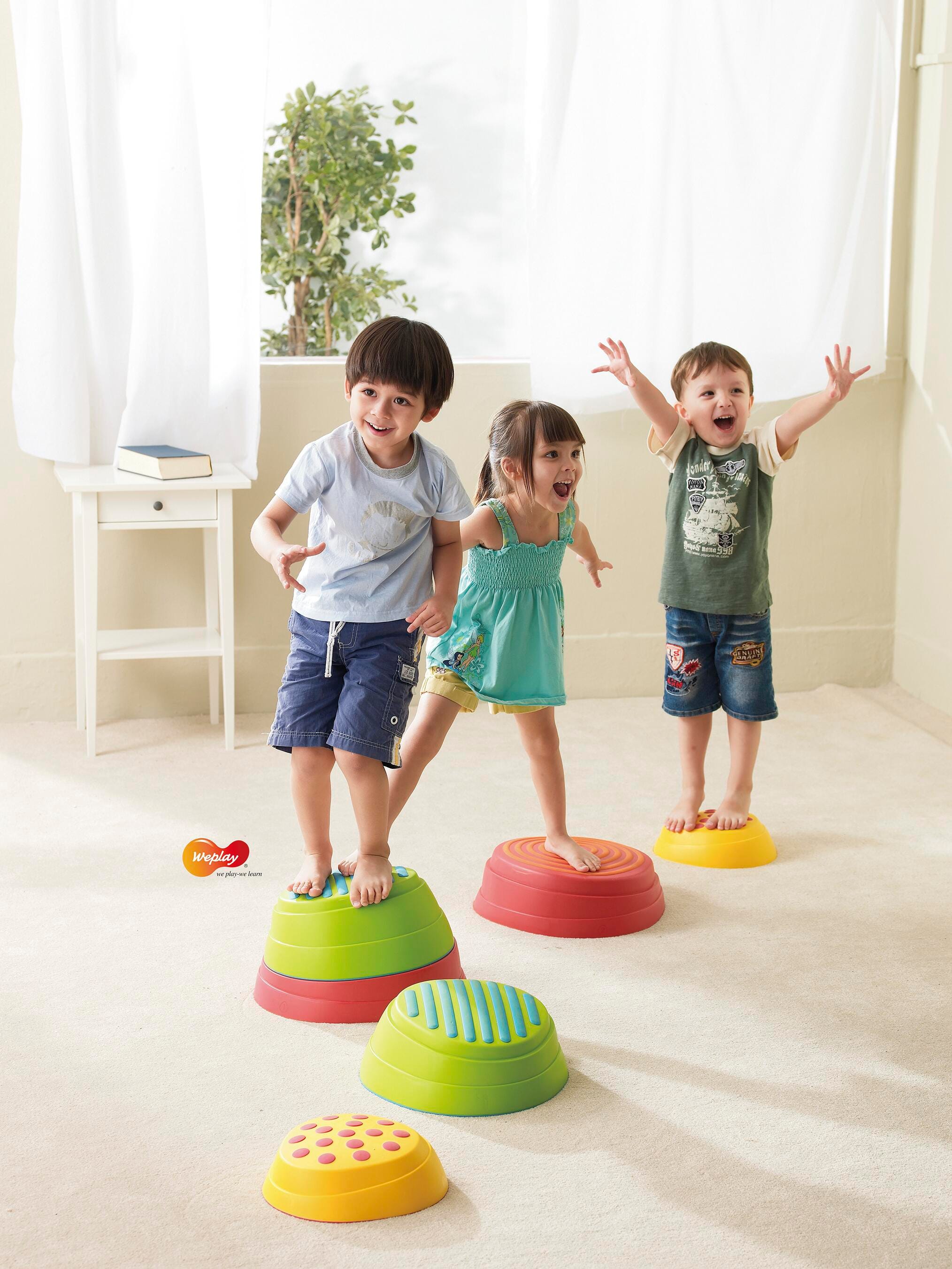 Kiddies Paradise Weplay Rainbow River Stones, Set of 2 Small